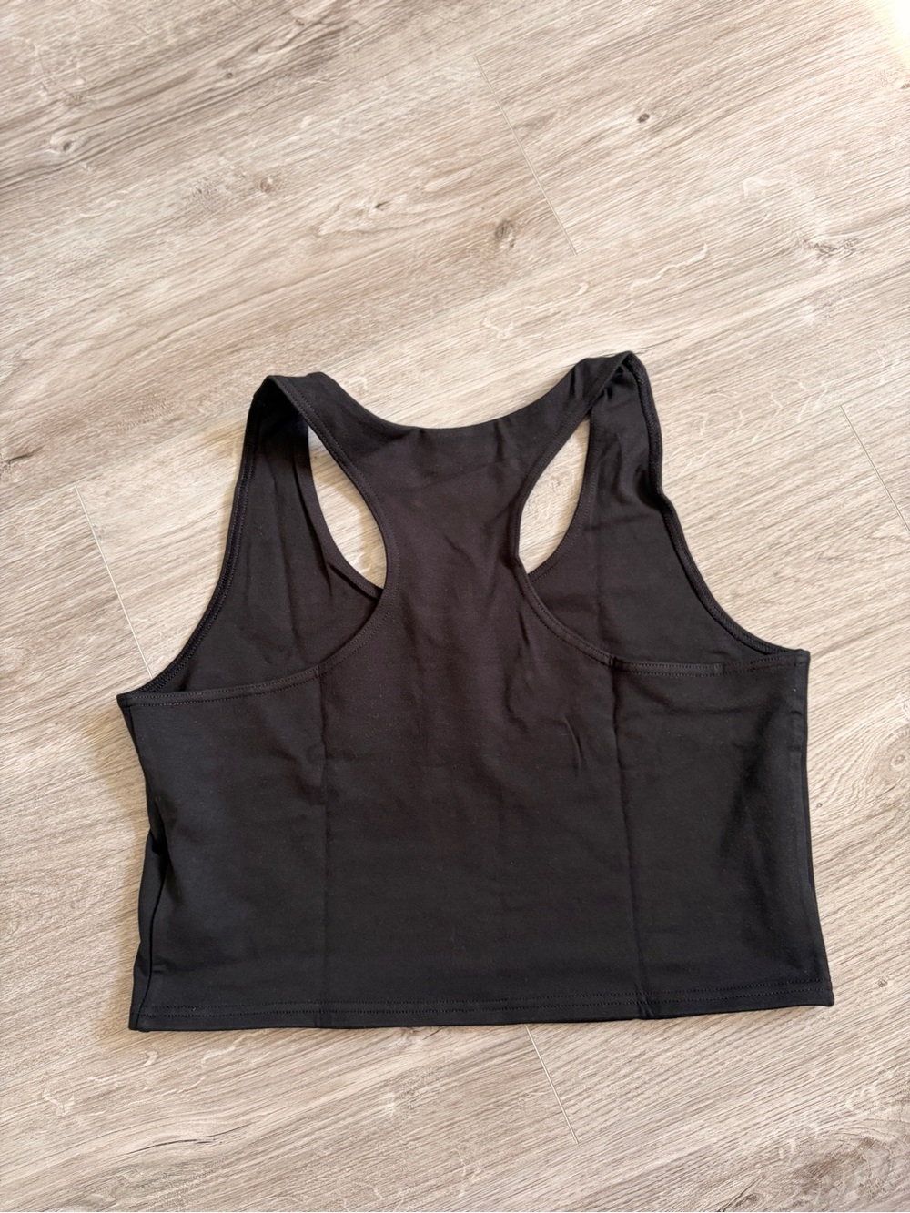 Pact Black Racerback Crop Top - Picture 2 of 3